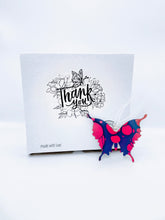 Load image into Gallery viewer, Cosmic Christmas Butterfly Ornaments (Set of 4)